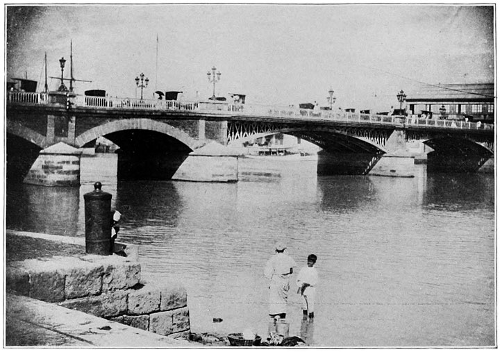 Puente de Espaa. Manila’s Main Highway Across the Pasig.